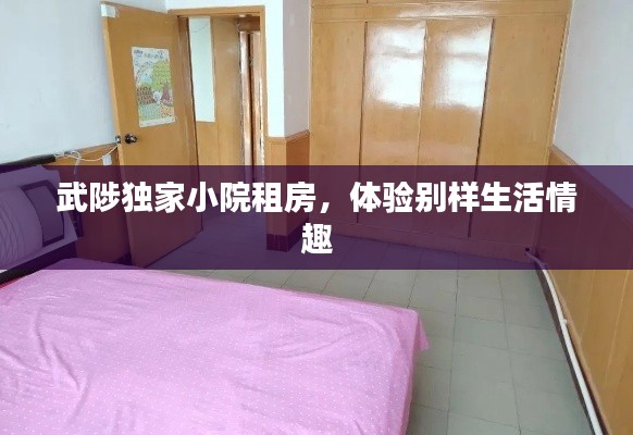 武陟独家小院租房，体验别样生活情趣